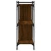 vidaXL Libreria Rovere Marrone 3 Ripiani 76x32x88 cm Legno Multistrato