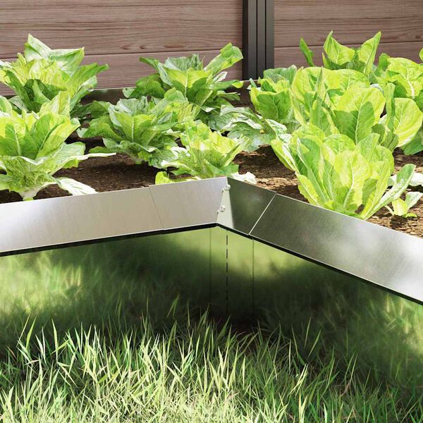 vidaXL Recinto per lumache 4 pcs Argento 10 x 10 x 25 cm