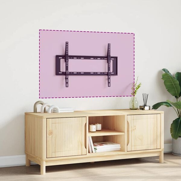 vidaXL Supporto a Parete per Schermo 26"-63" Max VESA 600x400 mm 50kg