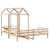 vidaXL Set Dormeuse e Panca con Tetto 80x200cm Legno Massello di Pino