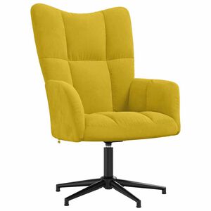 vidaXL Sedia Relax Giallo Senape in Velluto
