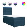 vidaXL Giroletto a Molle con Materasso Blu 80x200 cm in Velluto