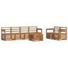 vidaXL Set divani 7 pcs Naturale Legno di Acacia Massello