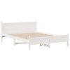 vidaXL Letto senza Materasso Bianco 120x200 cm Legno Massello di Pino