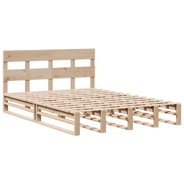 vidaXL Letto senza Materasso 120x190 cm in Legno Massello di Pino