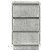 vidaXL Armadio da Notte con cassetto Grigio cemento 39 x 34,5 x 65 cm