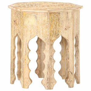 vidaXL Tavolino da Salotto &Oslash;48 cm in Legno Massello di Mango
