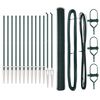 vidaXL Palo della recinzione Verde 25 x 1,5 m (rete da 13 mm) Acciaio