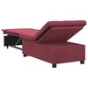 vidaXL Divano Letto Estraibile Rosso Vino 194 x 50 x 82 cm Tessuto