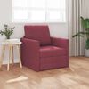 vidaXL Divano letto 60cm Rosso Vino Tessuto