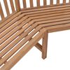 vidaXL Panchina da Giardino ad Angolo 202x202x90cm Legno Massello Teak