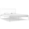 vidaXL Giroletto Bianco in Metallo 180x200 cm