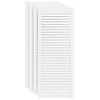 vidaXL Ante a Lamelle 4 pz Bianche 99,3x39,4 cm in Legno di Pino
