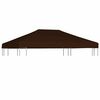 vidaXL Copertura Superiore per Gazebo 310 g/m&sup2; 3x4 m Marrone