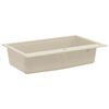 vidaXL Lavello da Cucina in Granito Vasca Singola Beige