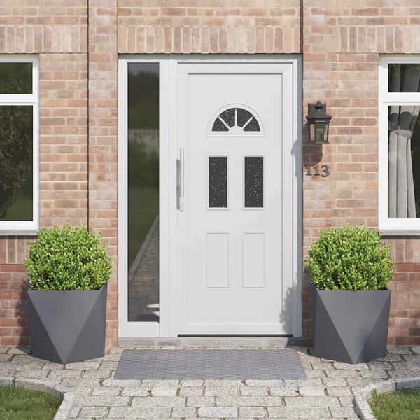 vidaXL Fioriera 2 pcs Antracite 50 x 50 x 50 cm Acciaio