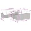 vidaXL Set Divani da Giardino 11 pz con Cuscini Beige in Polyrattan