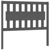 vidaXL Testiera per Letto Grigia 105,5x4x100 cm Legno Massello di Pino