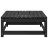 vidaXL Poggiapiedi da Giardino 70x70x30 cm Nero Legno Massello di Pino