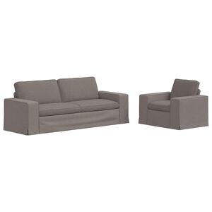 vidaXL Set di divani 2 pz Talpa Tessuto