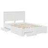 vidaXL Struttura del letto Bianco 140 x 200 cm Legno multistrato
