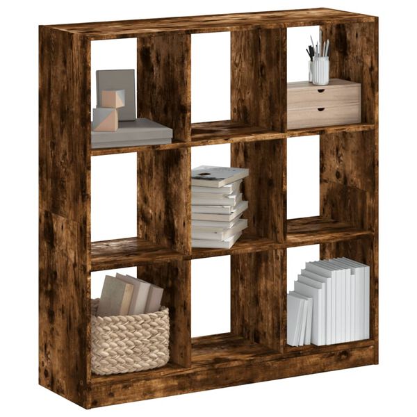 vidaXL Libreria Rovere Fumo 102x32x108 cm in Legno Multistrato