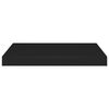 vidaXL Scaffale a Parete Nero 50x23x3,8 cm in MDF