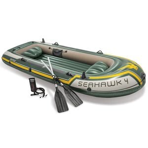 Intex Gommone Gonfiabile con Remi e Pompa Seahawk 4 Set 68351NP
