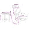 vidaXL Mobili da lounge da giardino 3 pcs Navy 38 x 38 x 46cm