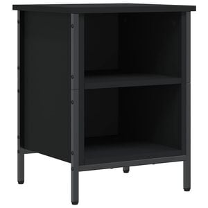vidaXL Scarpiera Nera 38x35x50 cm in Legno Multistrato