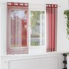 vidaXL Tende in Voile con Occhielli 2 pz Rosso Vino