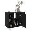 vidaXL Mobile da Bagno Nero 60x32x53,5 cm in Legno Multistrato