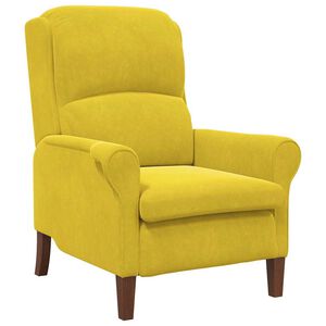 vidaXL poltrona Giallo Velluto