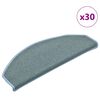 vidaXL Tappetini per scale 30 pz 65x24x4 cm Blu mare Semicircolari Grandi