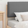 vidaXL Letto con Testiera Rivestita Grigio chiaro 90 x 200 cm