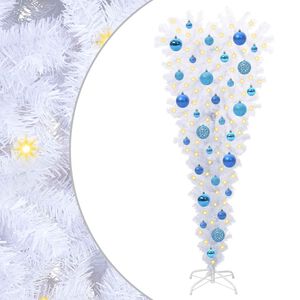 vidaXL Albero di Natale artificiale Bianco 120 cm PVC e Acciaio