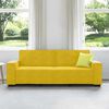 vidaXL Divano a 3 Posti Giallo 220x78x84 cm in Velluto