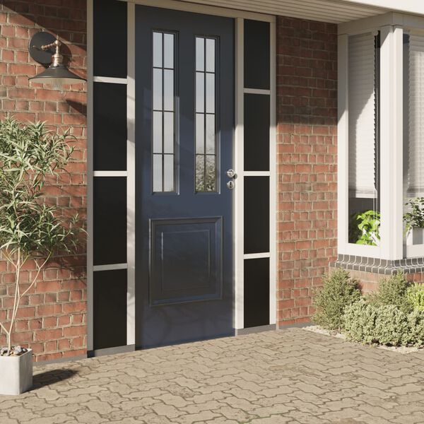 vidaXL Pellicola Vetri Statica Smerigliata Nera 60x500 cm PVC