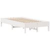 vidaXL Letto senza Materasso Bianco 90x190 cm in Legno Massello Pino