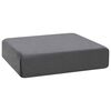 vidaXL Cuscino per la seduta 40 x 40 x 10 cm Schiuma PU Grigio