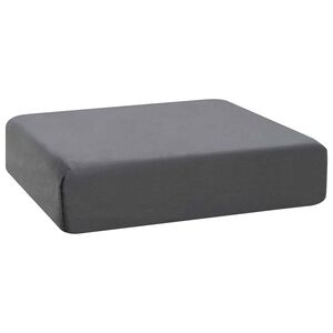vidaXL Cuscino per la seduta 40 x 40 x 10 cm Schiuma PU Grigio