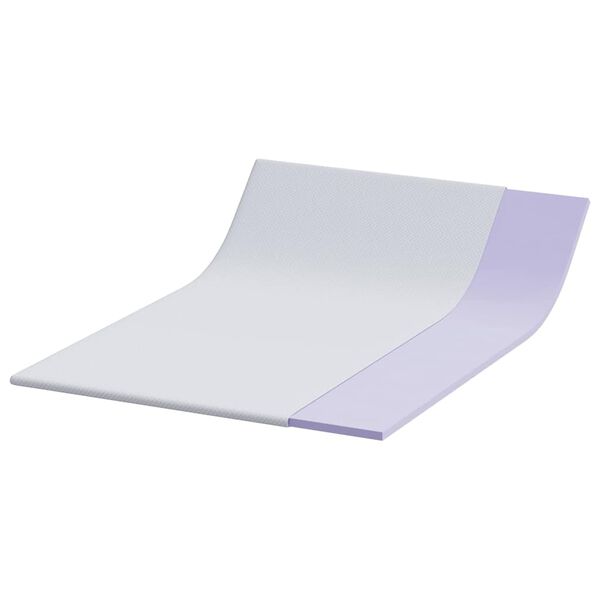 vidaXL Topper per materasso Bianco 160 x 200 cm Tessuto Jacquard