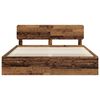 vidaXL Struttura del letto Legno vecchio 200 x 200 cm Pino massello