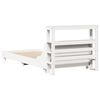vidaXL Giroletto senza Materasso Bianco 100x200 cm Legno Massello Pino