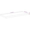vidaXL Piano Bagno 140x60x2,5 cm Rettangolare Legno Massello di Acacia