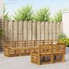 vidaXL Set divani 8 pcs Naturale Legno di Acacia Massello