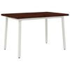 vidaXL Tavolo da pranzo con bordo vivo 140 x 70 x 75 cm