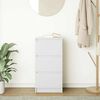 vidaXL Credenza Bianca 37,5x35x76 cm in Legno Multistrato
