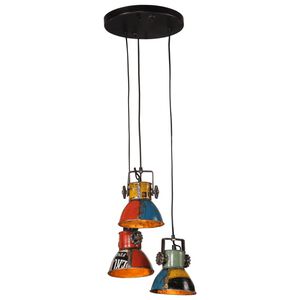 vidaXL Lampada Pensile 25 W Multicolore 30x30x100 cm E27