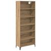 vidaXL Credenza Rovere artigianale 69,5 x 34 x 180 cm